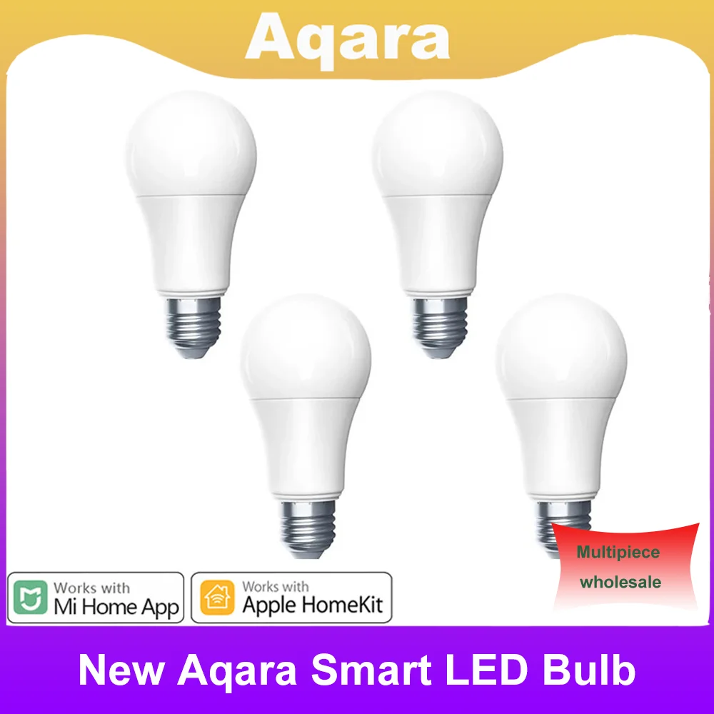 

Умная лампочка Aqara Zigbee, 9 Вт, E27, 220-240 В, 2700-6500K