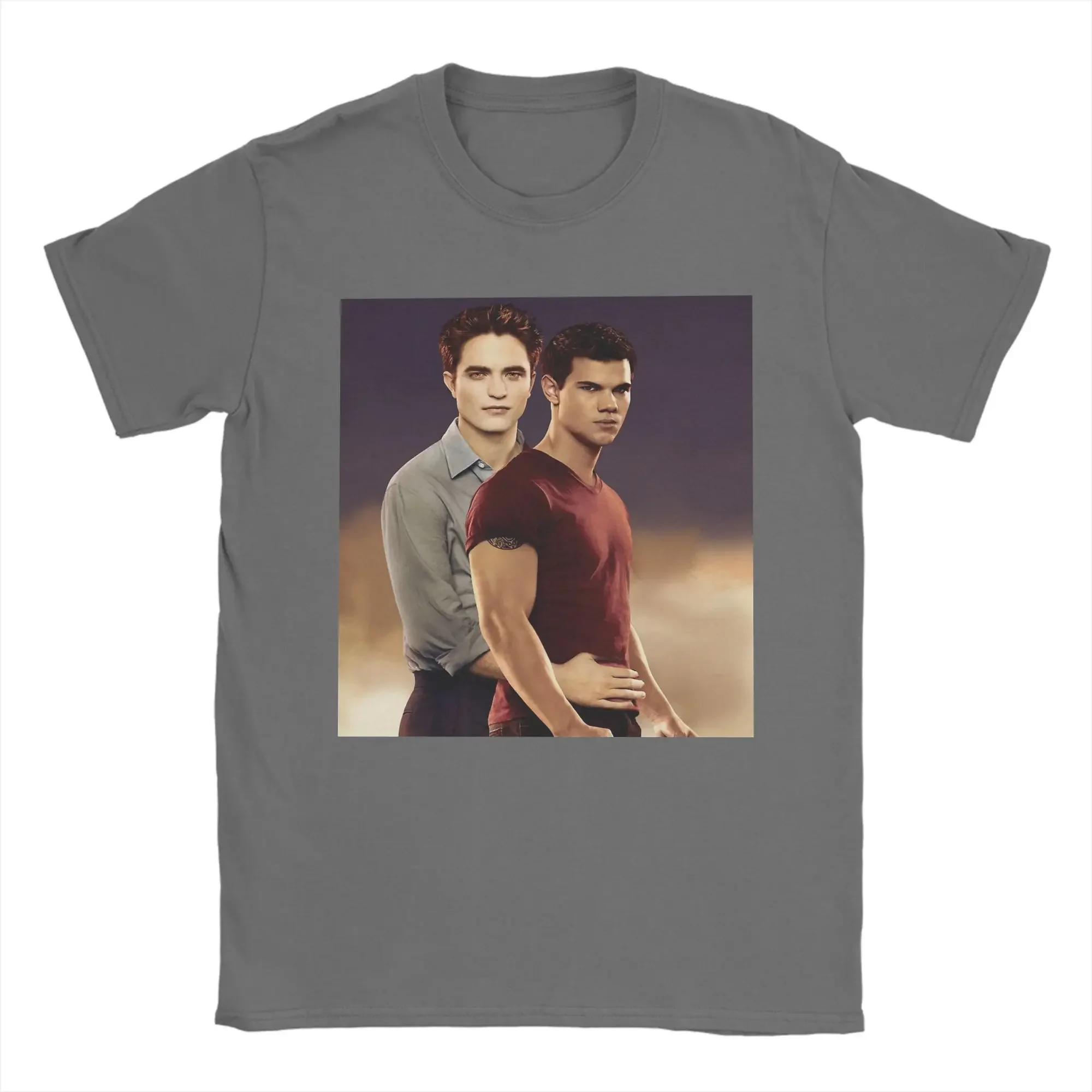 Twilight Saga Jacob Edward Graphic T-shirt Vintage Washed Movie Merch Harajuku Unisex Oversized Crew Neck Cotton Short Tee Tops