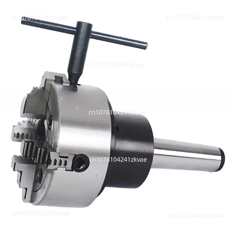 Rotary Lathe Chuck, MT3 MT4 MT5 MT6 Morse Taper Shank Flange Plate, 3 Jaw 4 Jaw Fixed Fixture for Lathe Tailstock Workholding