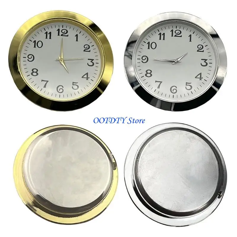 367A 2-1/8Inch Clock Insert Watch Component With Embeddes Gold Arabic Number