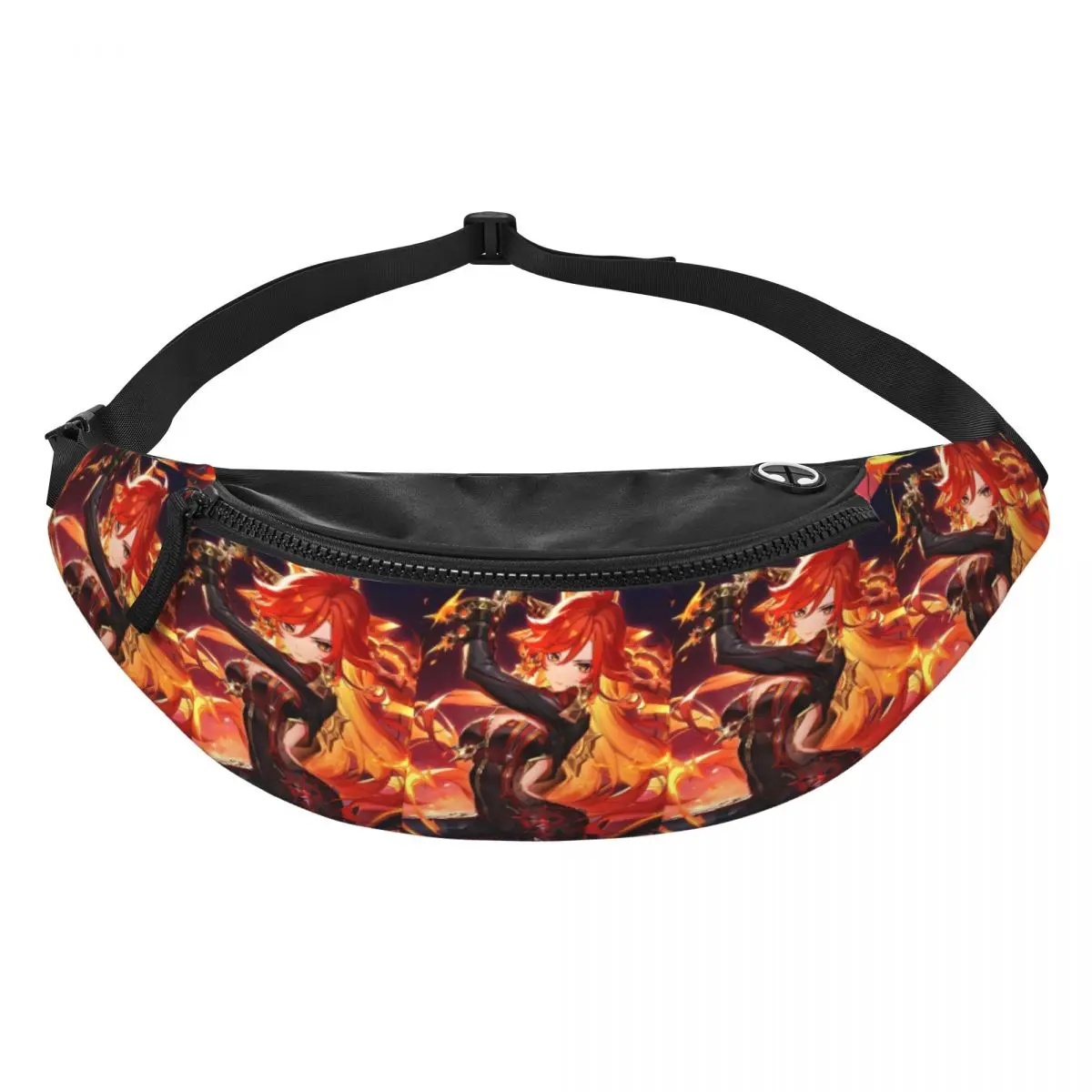 

Поясная сумка-бананка Custom G-Genshines с мультяшным дизайном для мужчин и женщин, для кемпинга, велоспорта, телефона и денег