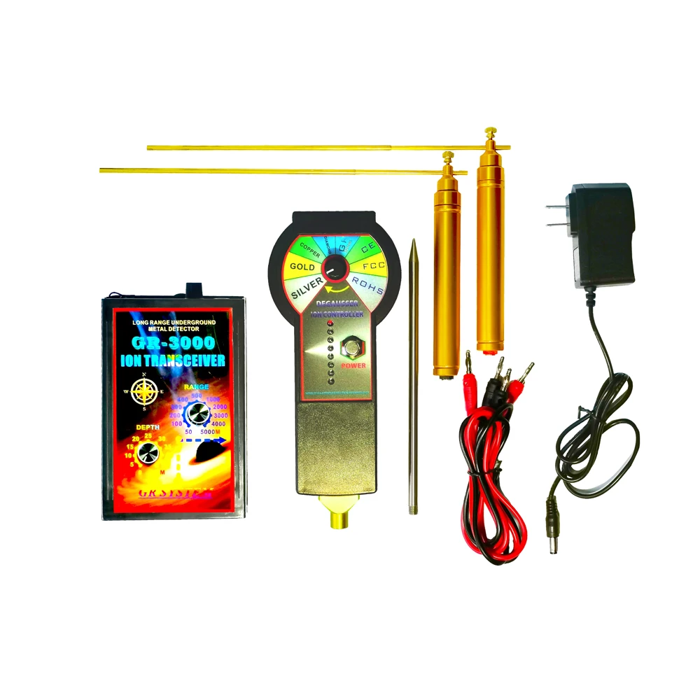 GR-3000 Underground Metal Detector GR3000 Treasure Gold Silver Copper Diamonds Finder Hunter Detection Range: 50-5000 M