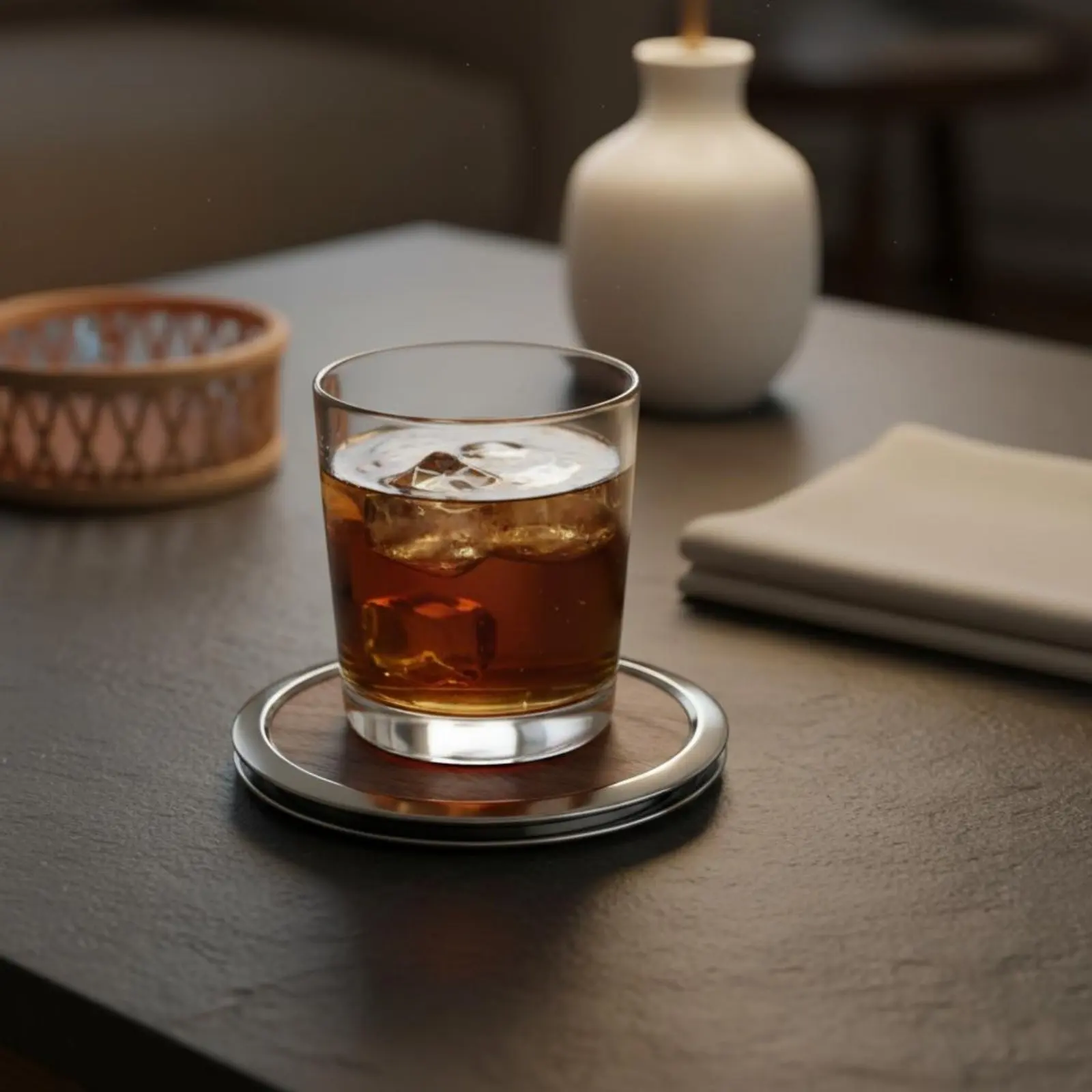 

Walnut Wood Coaster Long-Lasting Wooden Cup Coaster