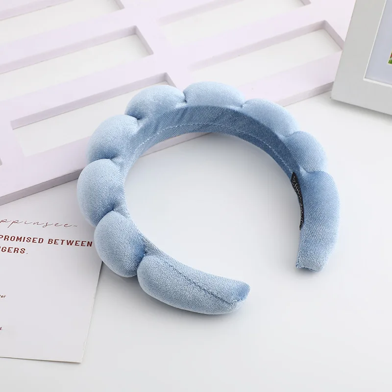 Velvet Hair Band High Skull Top Sponge Fried Dough Twists High Sense Hair Band Hair Accessories Solid Color Hair Band