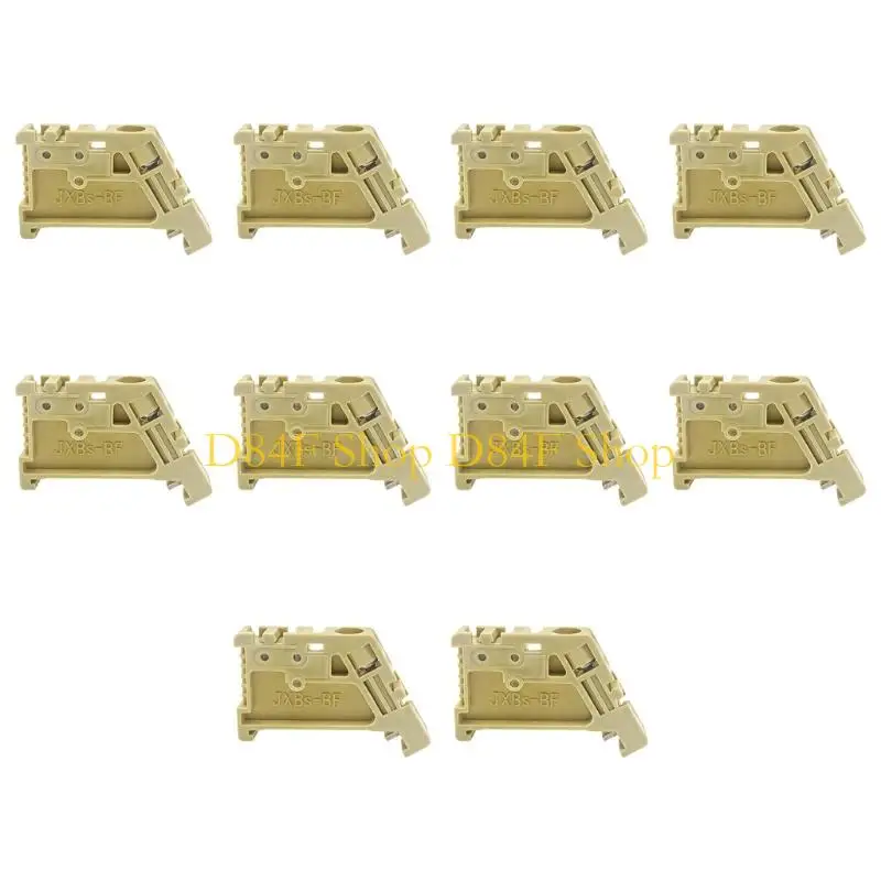 D84F 10 Piece EW35 On Clip Tool Easy Installation Electrical Terminals Blocks Nylon Plastic EW35 Clip for C45
