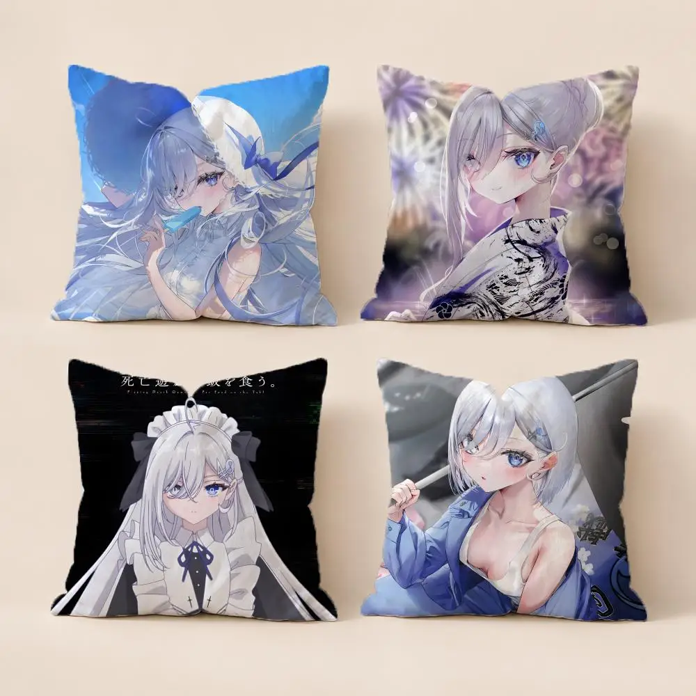 PPlaying Death Game to Put Food on the Tableed Cushion Cover Washable Soft Thick Cushion Cover Decorative Pillowcase for Sofa