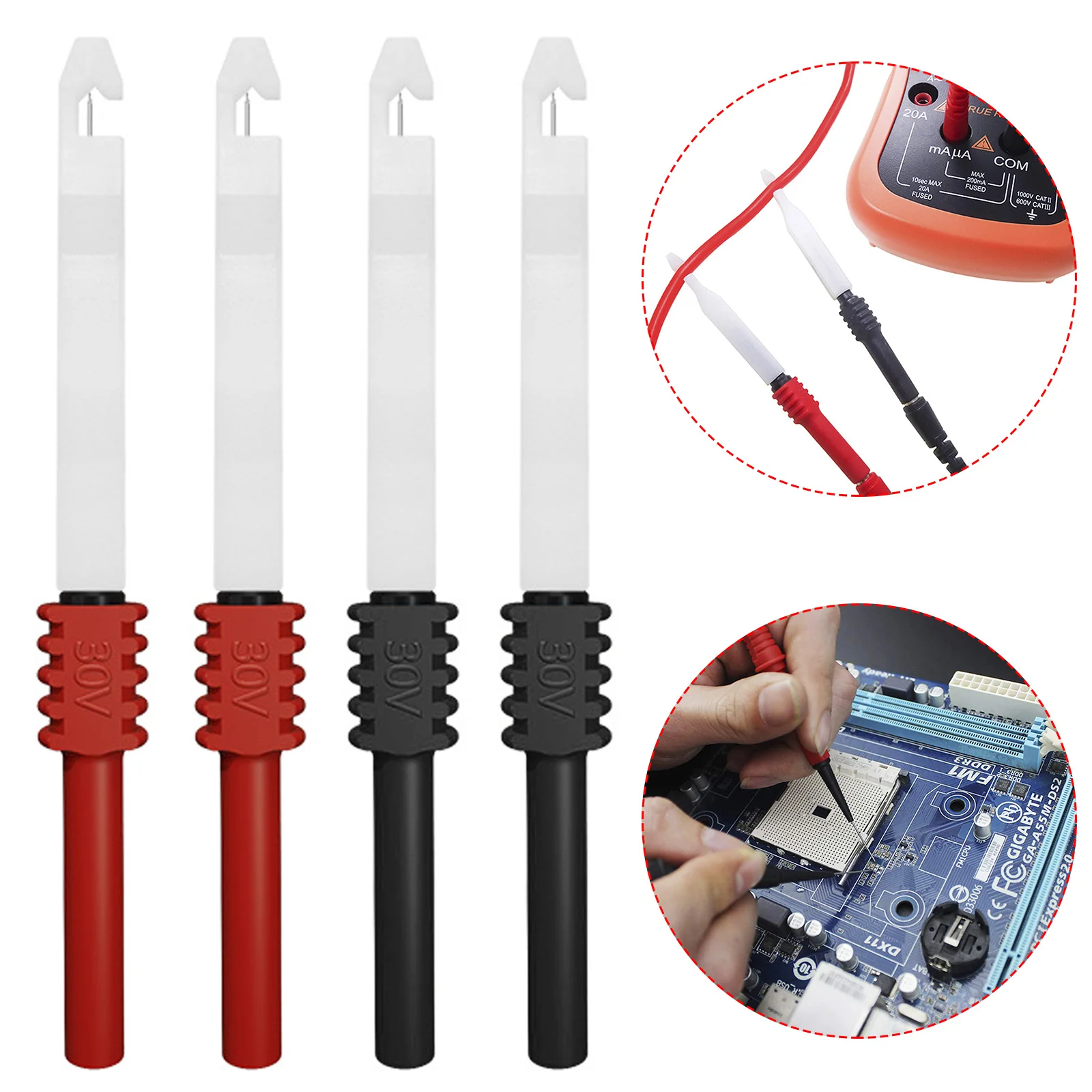 

Car Instrumentation Test Probe Multimeter Pins Digital Test Lead Equipment Auto Test Pen Clamp Copper Lead Plug for Honda Toyota