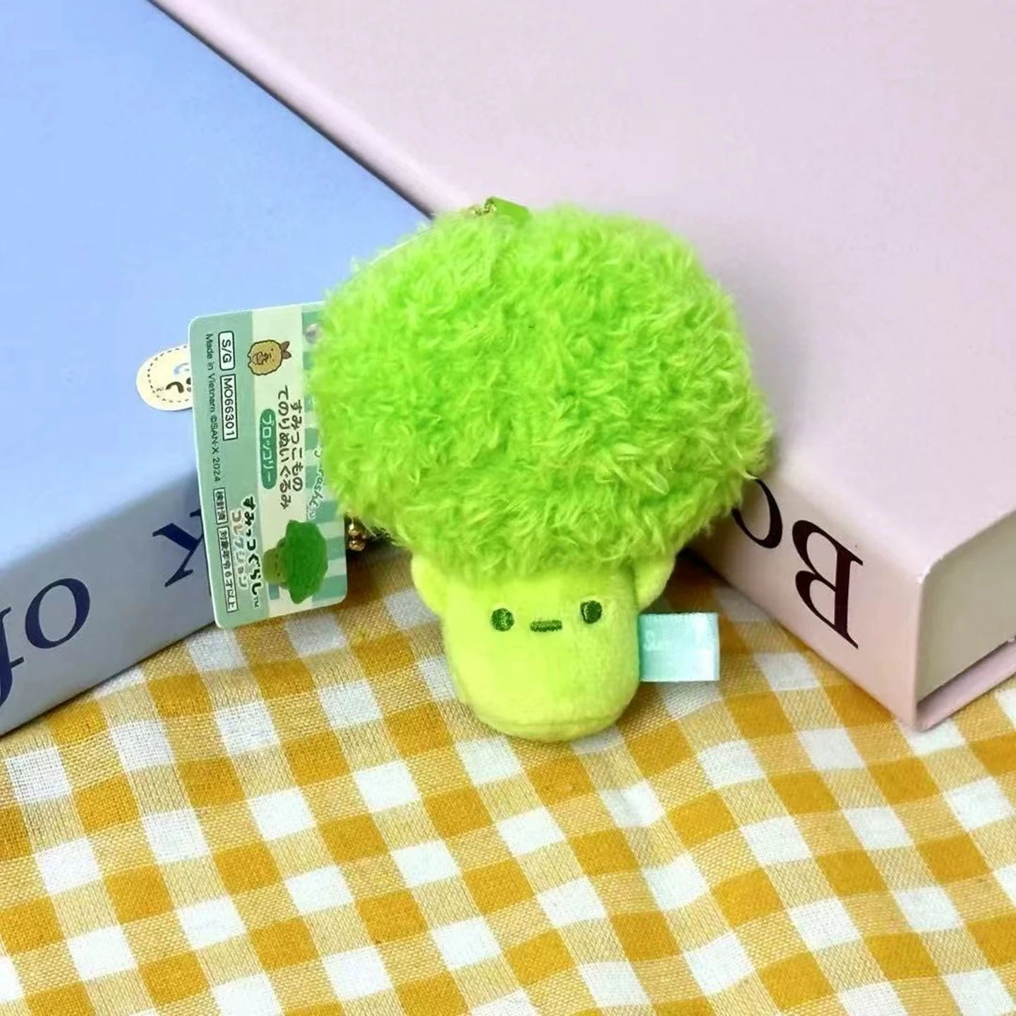 Niedlicher Sumikkogurashi Plüsch-Schlüsselanhänger, Topfpflanze, Gemüse, Kawaii, AppleToast, weich gefüllt, Brokkoli-Schlüsselanhänger, Zubehör, Geschenke – Detail 9