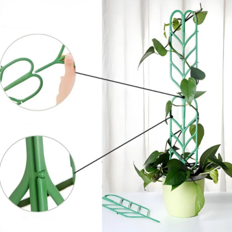 3pcs/Pack Plant Support Stand Plastic Cactus Rack Vines Climbing Frame Balcony Tomato Strawberry Potted Fixed Stake Trellis