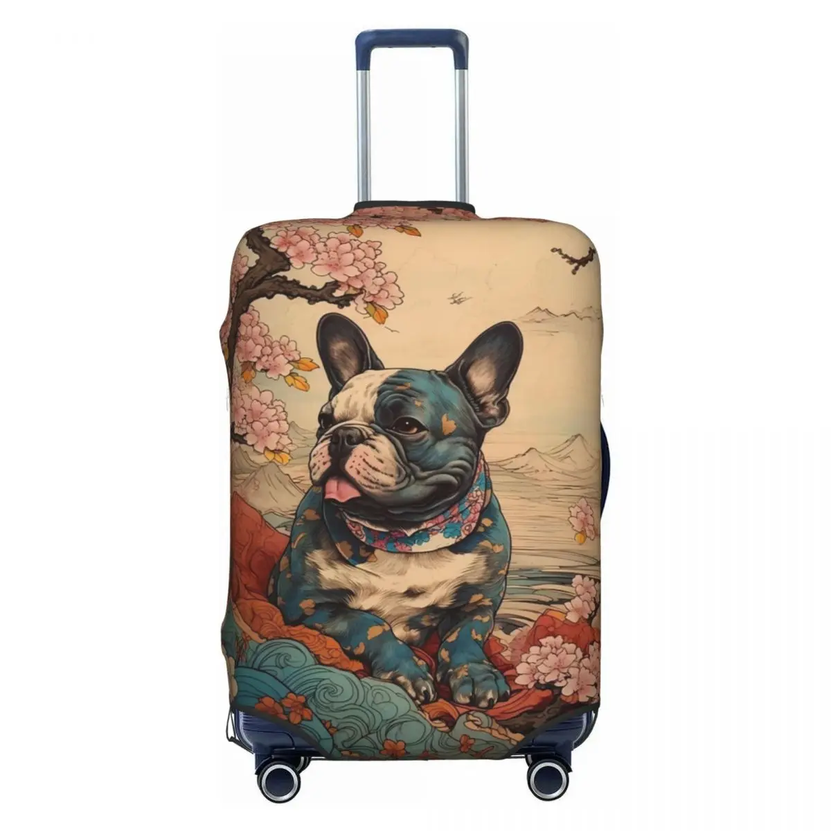 

Custom French Bulldog Luggage Cover Fashion Cute Animal Suitcase Protector Covers Suit For 18-32 inch