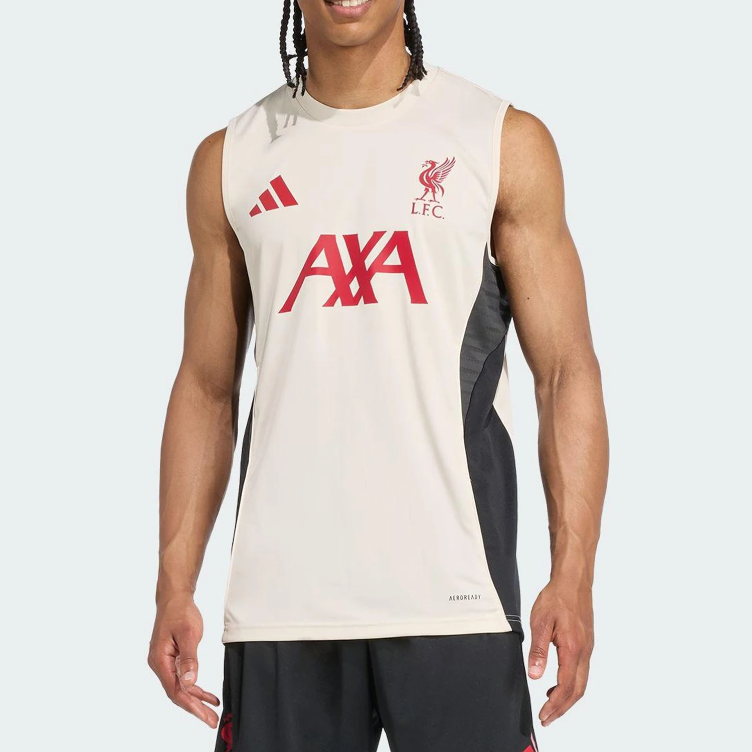 Adidas genuine new men's beige red training warm-up vest JV6557