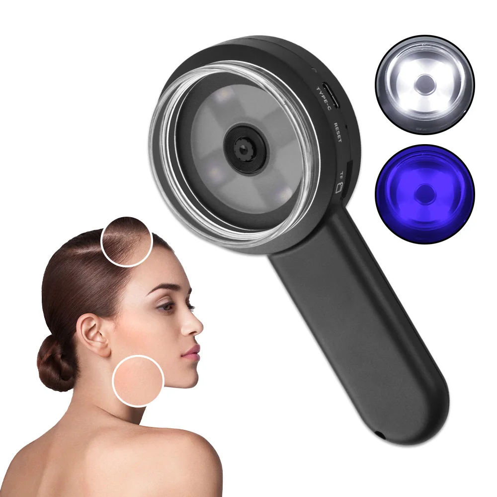 مجهر رقمي محمول لتحليل الجلد، كاميرا جيب صغيرة محمولة قابلة لإعادة الشحن، تكبير منظار الجلد ومحلل الجلد #3