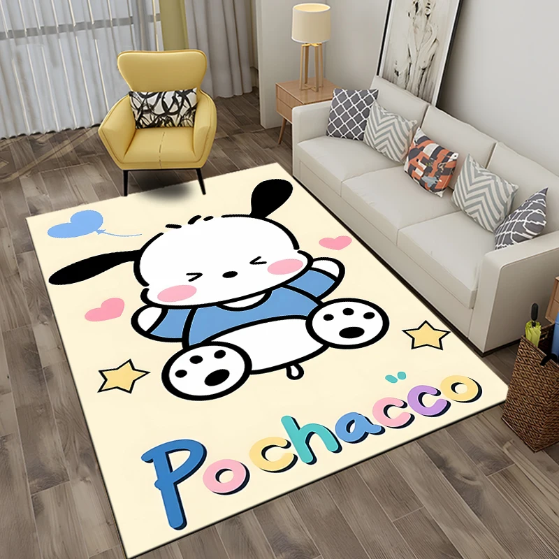 Tappeto per cani Sanrio Pochacco, tappeto per la casa soggiorno camera da letto divano zerbino decorazioni per la cucina, tappetino antiscivolo