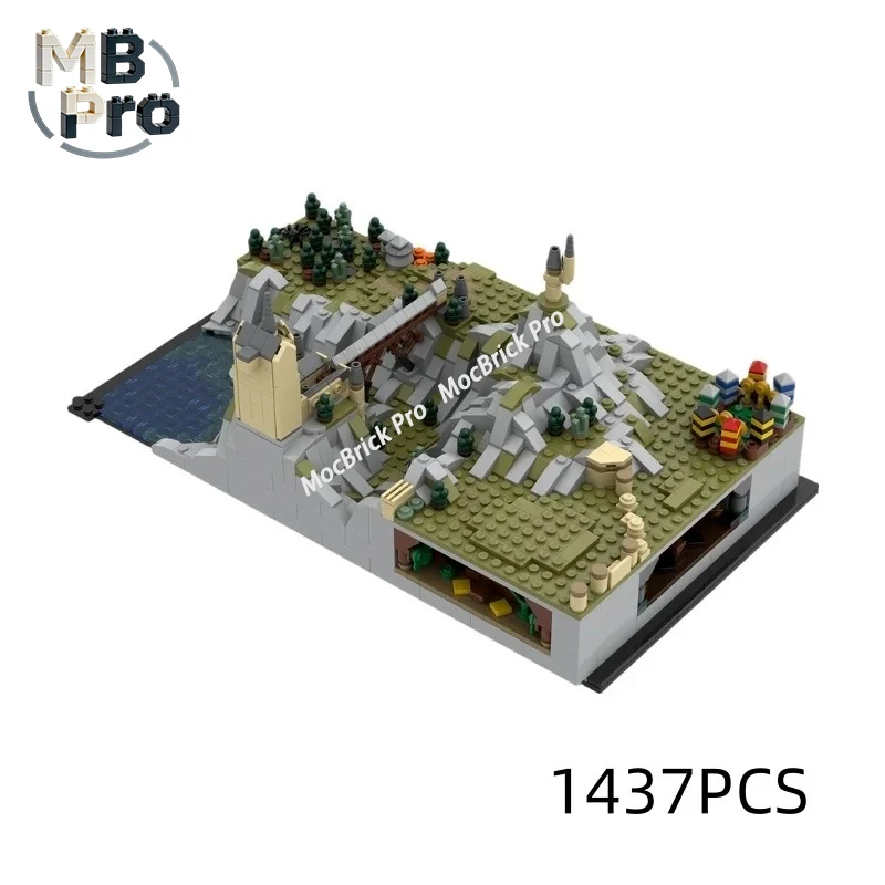 

Enchanted Castle Ground Expansion MOC Construction Set, Wizard Castle Extension Kit for Holiday Gifts and Collection