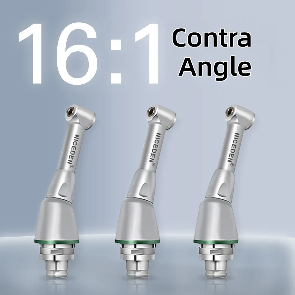 Dental 16:1 Reduction Contra Angle Handpiece Head Push Button Type For Wireless Endo Motor Dentistry Endodontic Accessory Tools