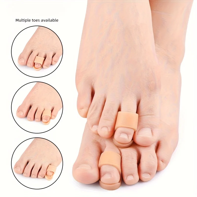 4Pcs (2Pairs) Soft Washable Toe Separators, Comfortable Unisex Toe Holders for Foot Care
