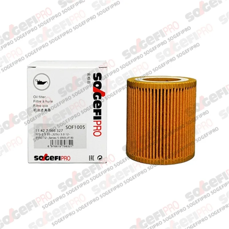 

For BMW 130i 135i 235i 323i 325i 330i 335i 435i 523i 525i 530i 535i 630i 640i 730i 740i X1 X3 X4 X5 X6 Z4 SOGEFIPRO Oil Filter
