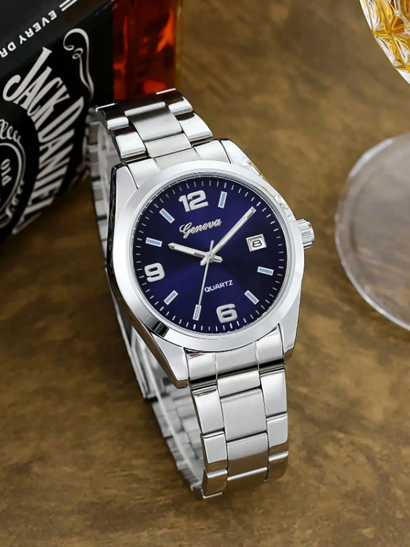 Women's sporty large-dial business quartz watch, non-mechanical luxury women's quartz watch
