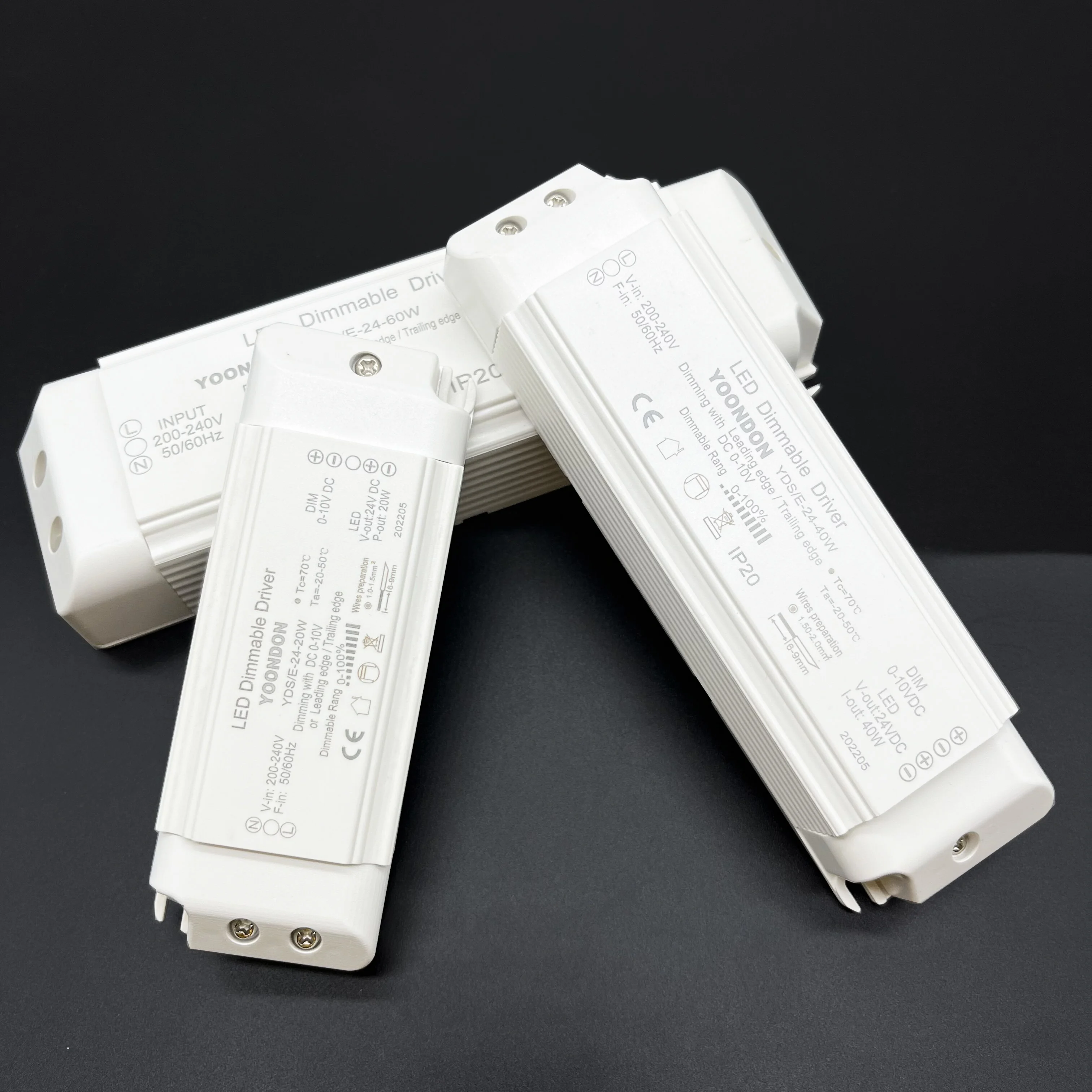 AC 220V Dimmable LED Driver DC12V/24V 20W 40W 60W Triac & 0-10V Dimming 2in1 Power Supply Lighting Transformer