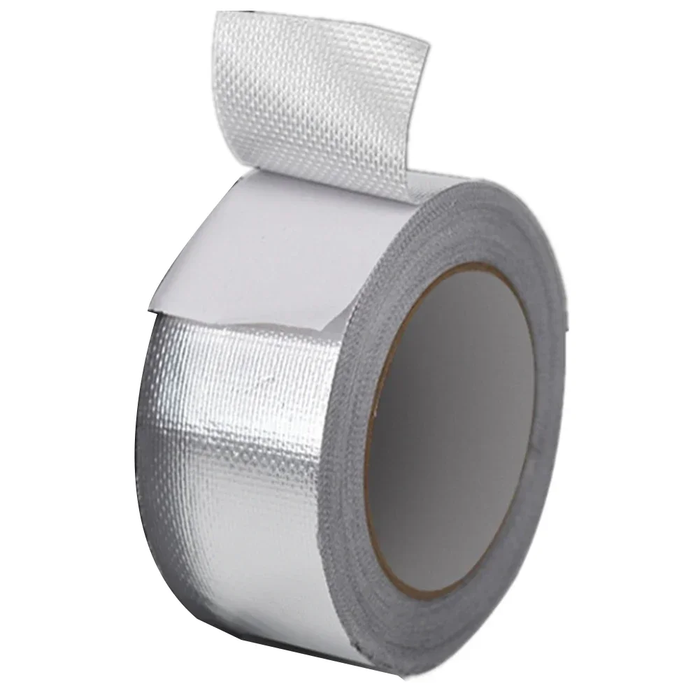 Motorcycle Exhaust Pipe Heat Insulation Tape Wrap Manifold Downpipe High Temperature Bandage Universal Silver Tape 20M*5cm