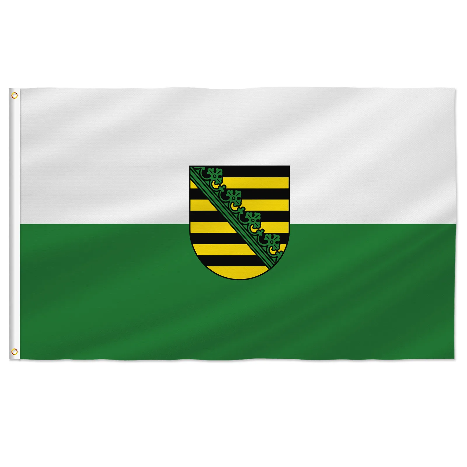 PTEROSAUR Germany Saxony Flag, Germany German Region of Saxony Flag for Room Indoor Outdoor Decoration Banner, 60x90cm 90x150cm