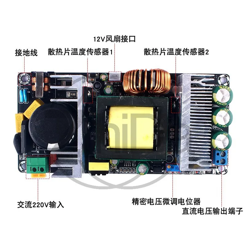 

220V to 24V36V48V10A fine-tunable power supply AC-DC switching power supply 350W high-power power supply module