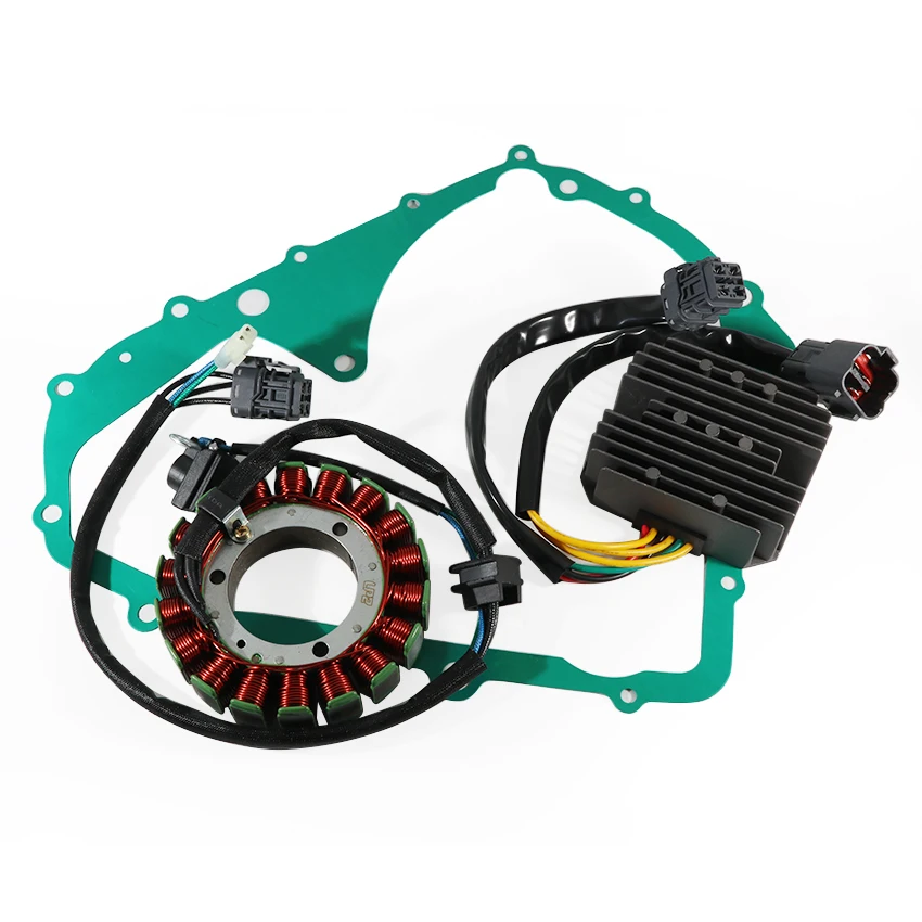 

Motorcycle Stator Coil & Regulator Rectifier & Gasket Generator Cover Set For Kymco Maxxer 400 450 MXU400 MXU450i MXU465 MXU465i