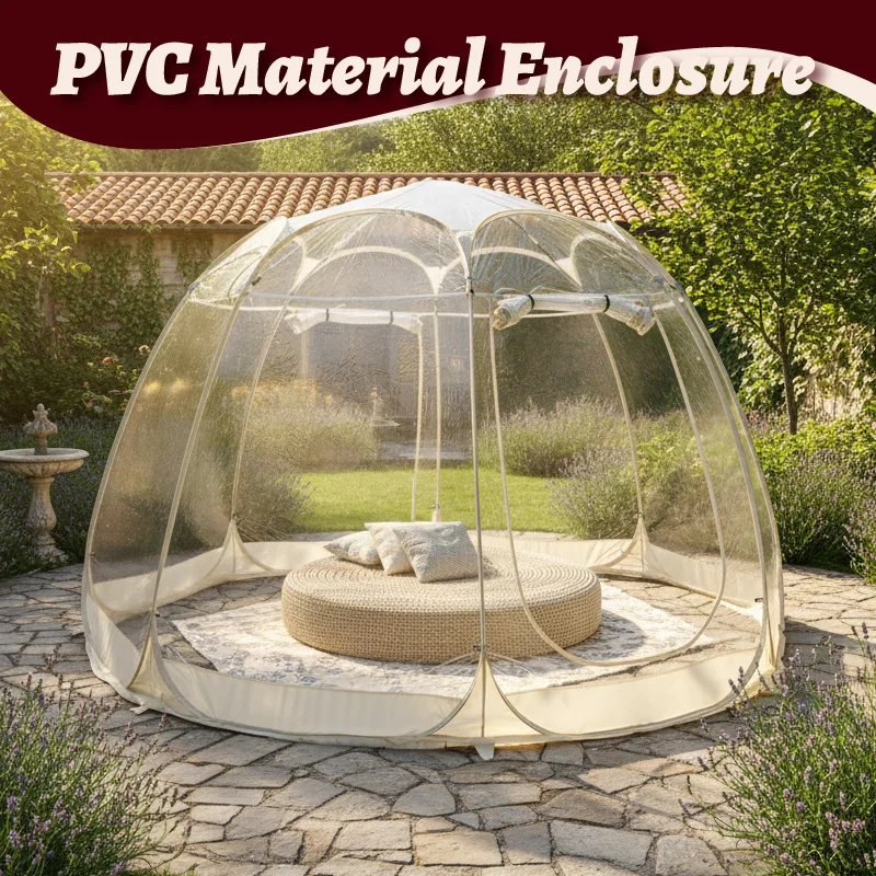 Multi-scene Clear Bubble Tent PVC Pop Up 2-6 Person Outdoor Camping Beach Garden Patio Grass Sand