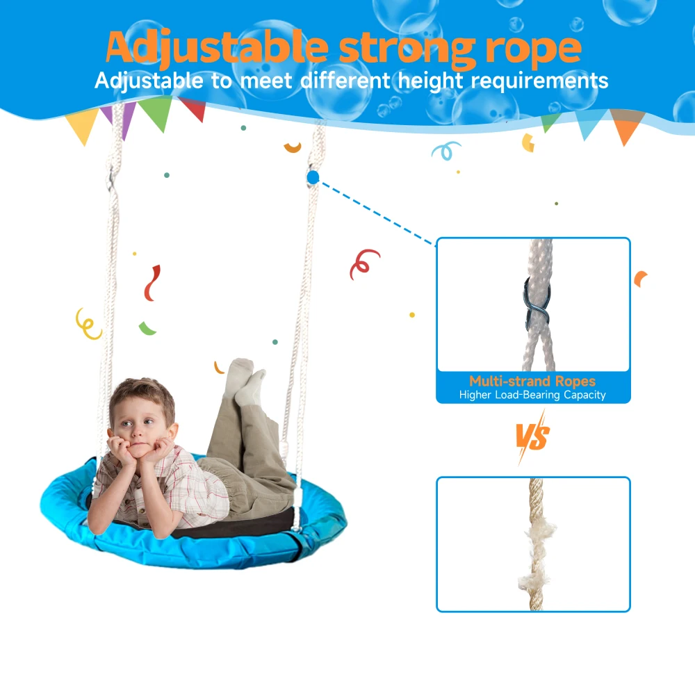 Kids 'Metal Swing Set para quintal, Playground ao ar livre, Equipamento ao ar livre, 2 conjuntos de balanço funcionais