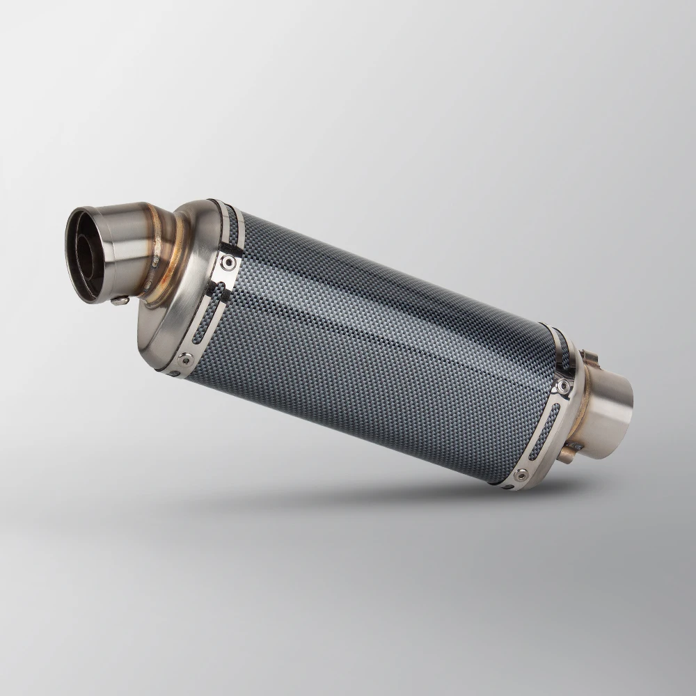 51mm Universal Motorcycle T98 Exhaust Muffler with DB Killer Motorbike Escape 300MM 370MM 430MM Tail Pipe For Racing Street Bike