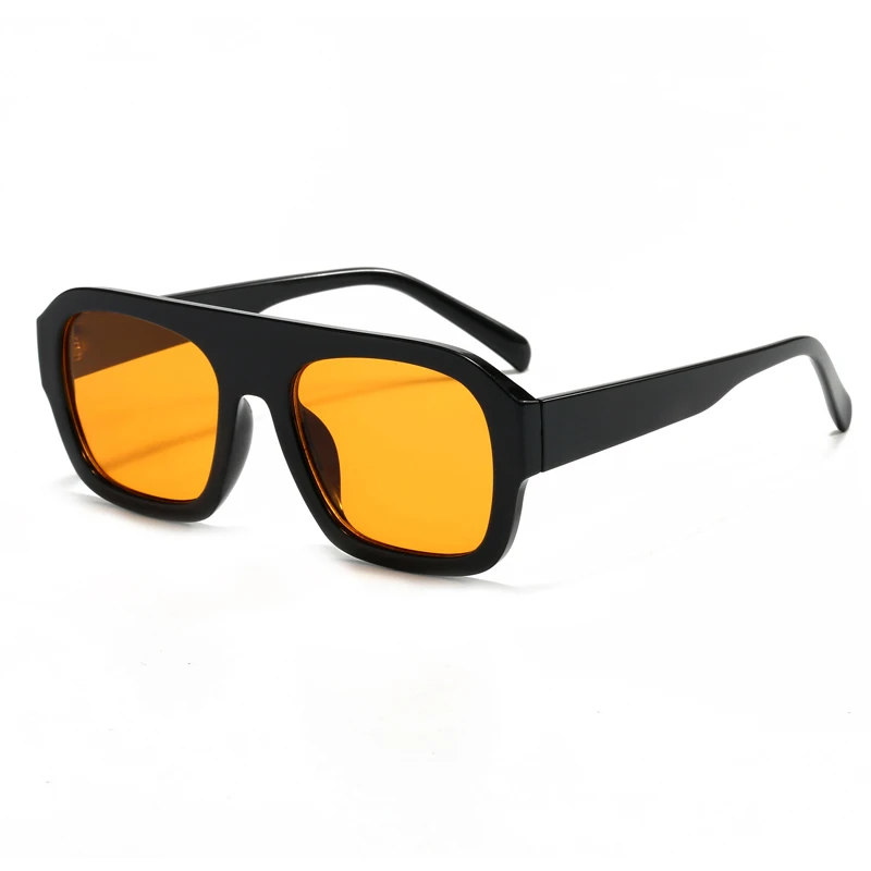 Classic Rectangular Large Frame Sunglasses Women Fashion New Retro Sun Glasses INS Eyeglasses Men Unisex