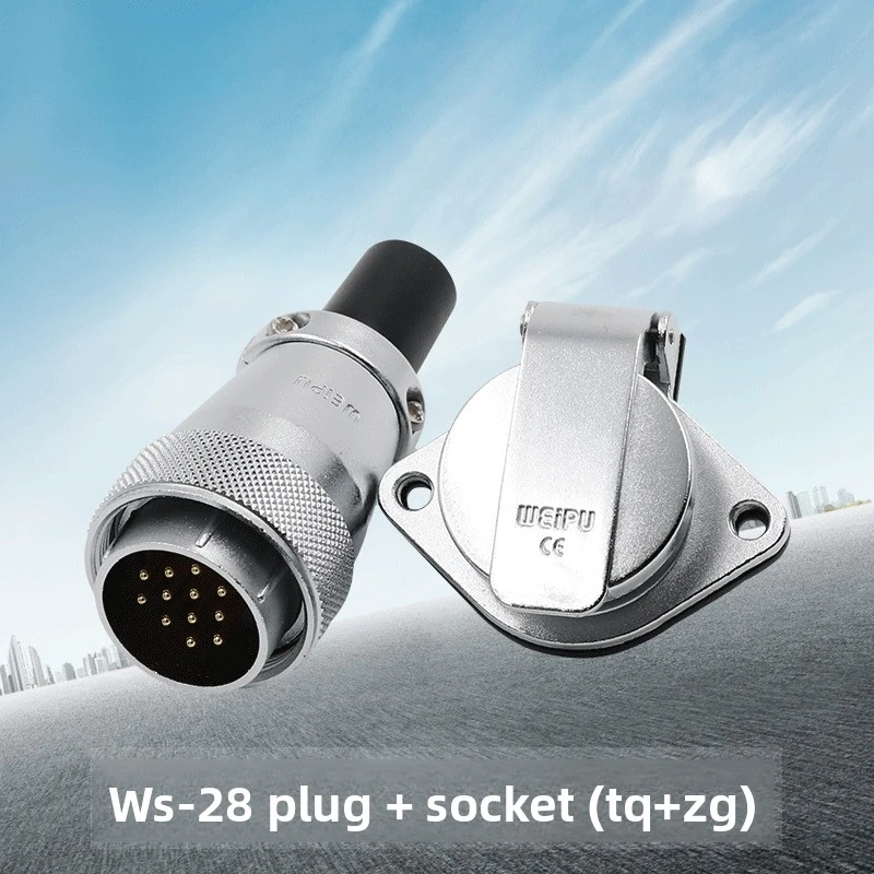 Aviation Plug-in SocketWS28-2-3-4-7-8-9-10-12-16-17-20-24-26CoreTQ/ZG