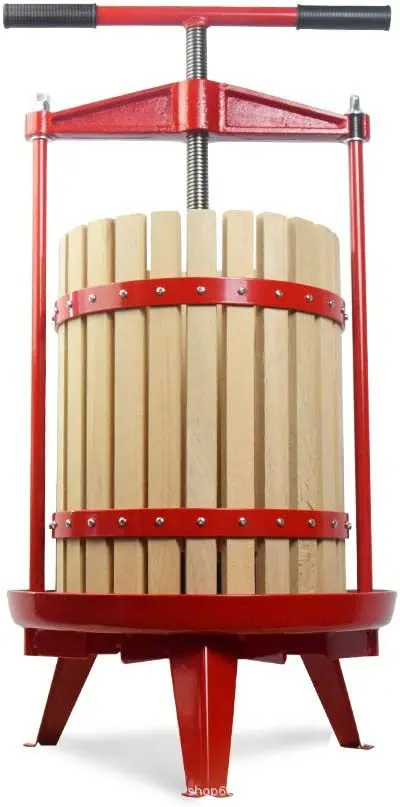 

Honey, olive oil, apple, large manual stainless steel wine press