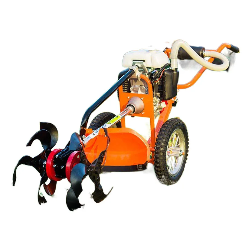 Hot（2026）The Best Agricultural Hand Push Four-Stroke Lawn Mower Agricultural Orchard Ripper Agricultural Tiller Mini Power Culti