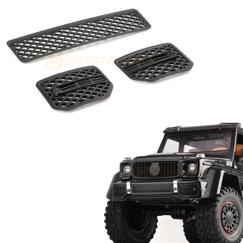 Front Bumper Grille Trim Decorate Accessorie for 1/10 RC Crawler Car Traxxas TRX4 TRX6 G500 G63 Mercedes Benz Upgrade Part