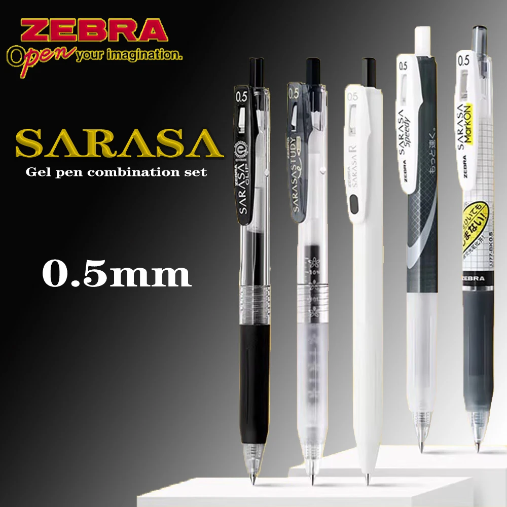 5/6PCS Japan ZEBRA Gel Pens Collection 0.5mm Large Capacity Fast Drying Back To School Kawaii Stationery Unique Pen