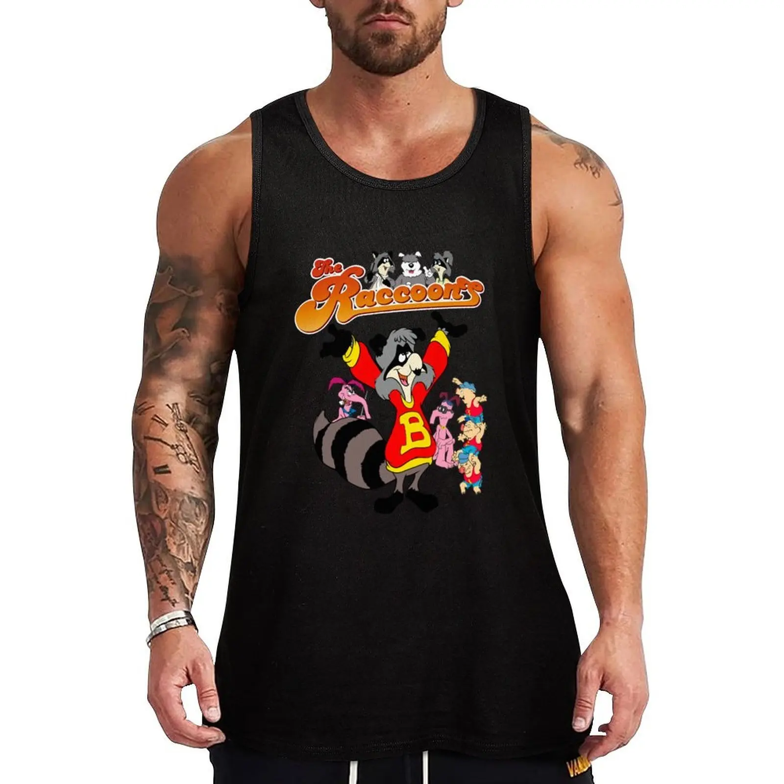 

The Raccoons Cartoon , Tank Top clothes for men Vest for boy Sports clothing