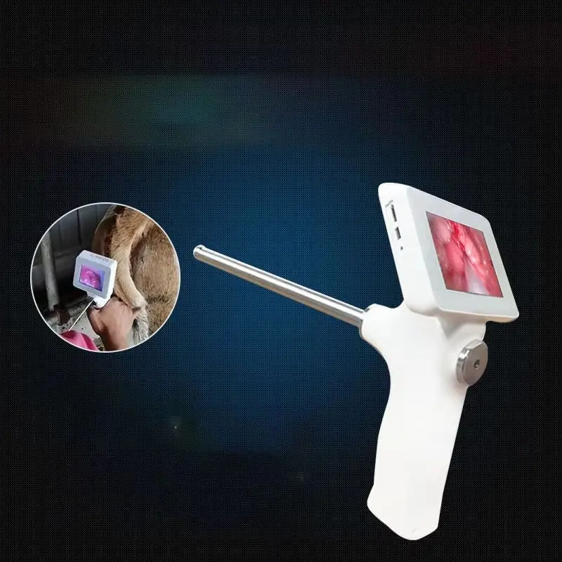 visual endoscope for artificial insemination in cow, government, injection, veterinary breeding set for horses, cattle, farm
