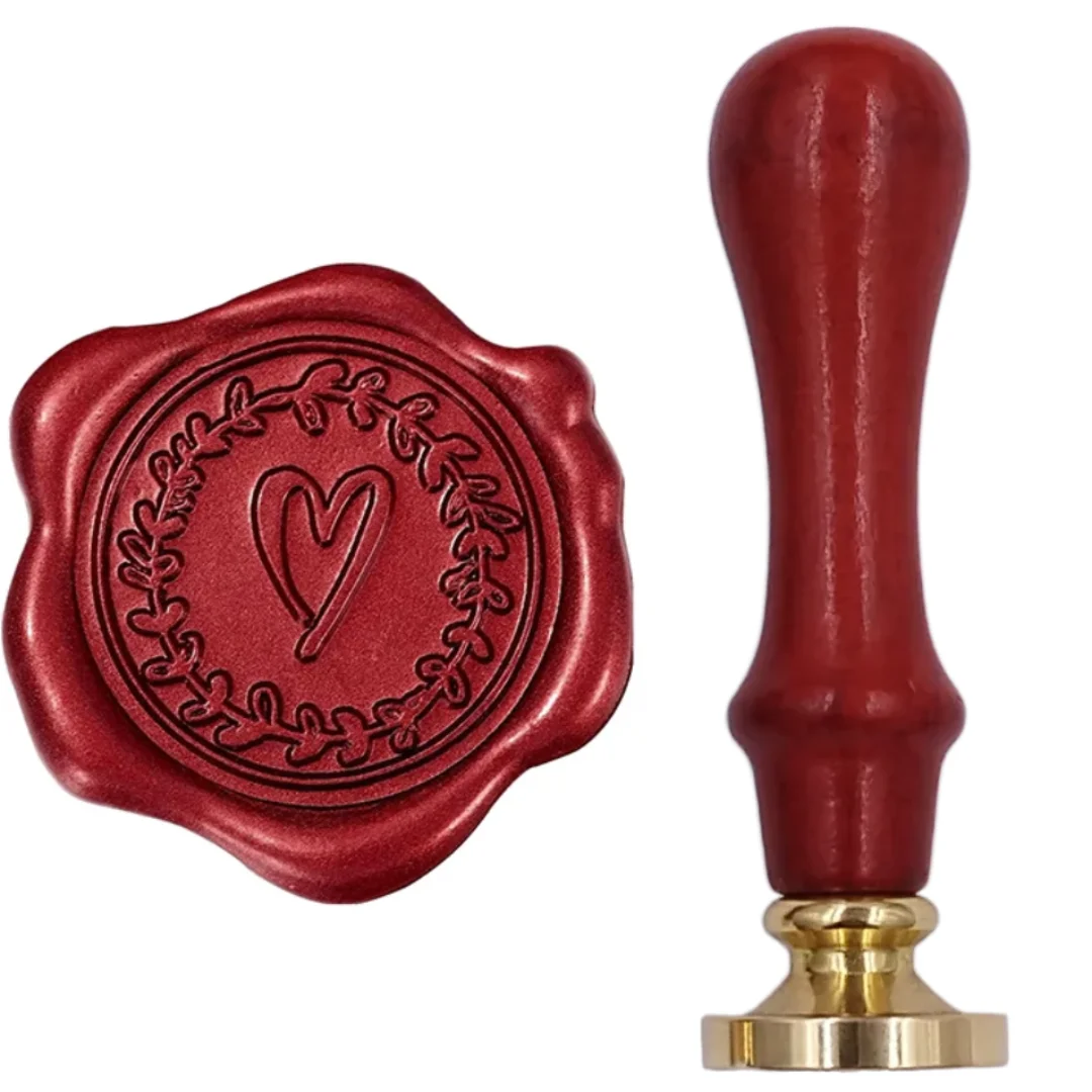 Heart Brass Stamp Diy Invitation Greeting Card Christmas Card Envelope Scrapbook Gift Wrap Thank You Card Wax Seal Decoration