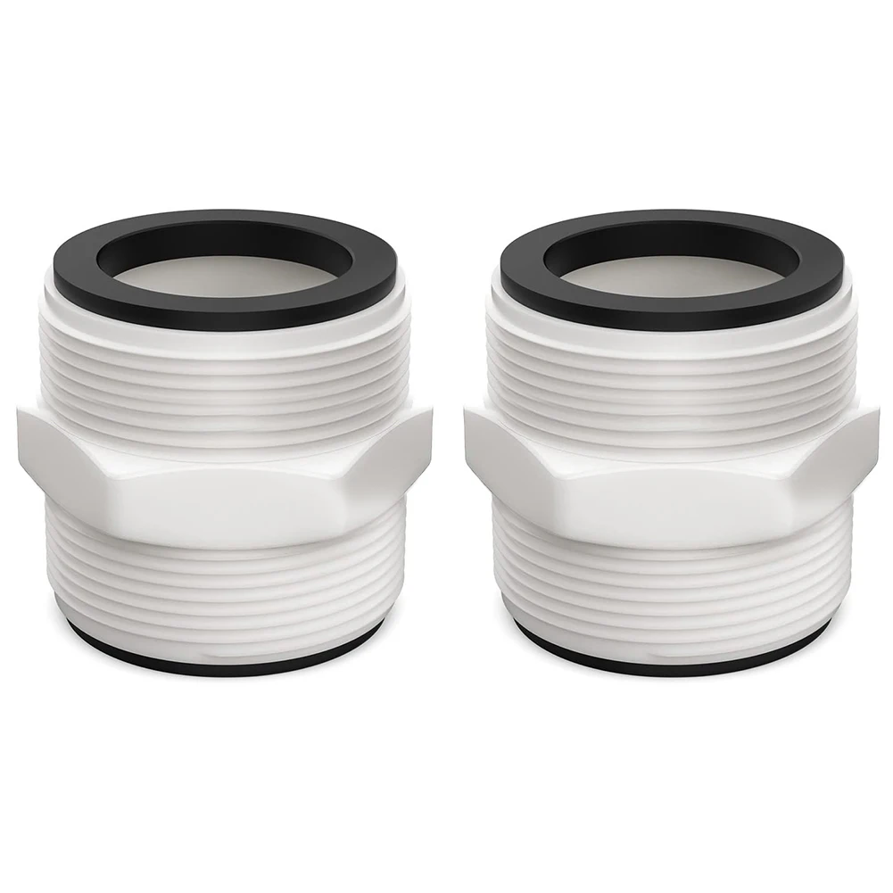 Pool Hose Adapter 1 5 inch Fits For Intex and For Coleman Above Ground Swimming Pool Pumps Includes 2 LRing Gaskets
