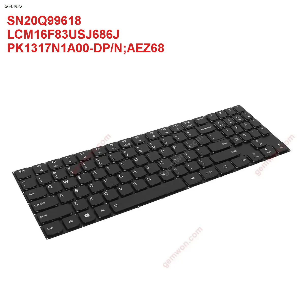 USKeyboard for Lenovo Y7000 2018 2019 Y540-15 Y540-15IRH Y545-15ICH Y730 Y740-14 Y530-15/Y530P/Y530-15ICH/Y530-15ICH-1050Backlit