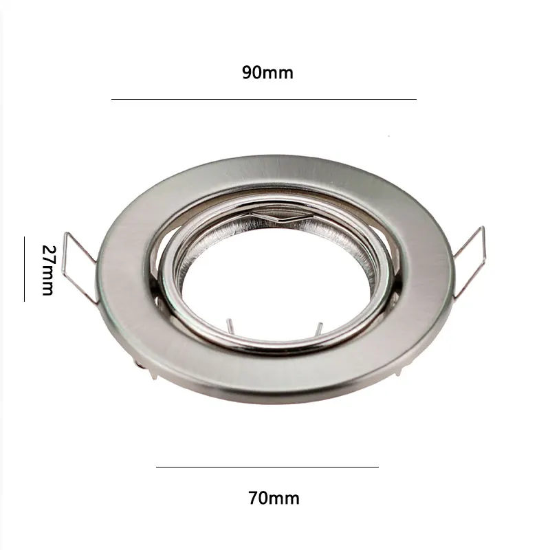 Led Oppervlak Oogbolfitting Mr16 1 Hoofdbehuizing Oppervlak Oogbal Schijnwerper Frame Zwart/Wit/Nikkel Downlight Behuizing