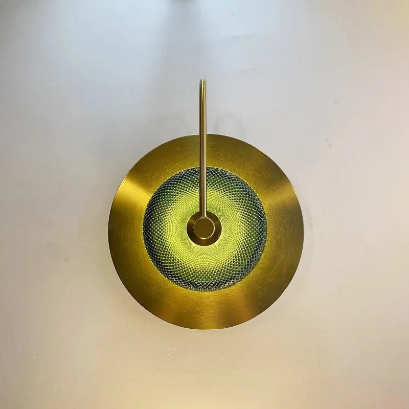 

Минималистичный светодиодный настенный светильник из золотого стекла, современный скандинавский ресторан, прогулочный коридор, украшение для кофейни, теплое освещение, светильник