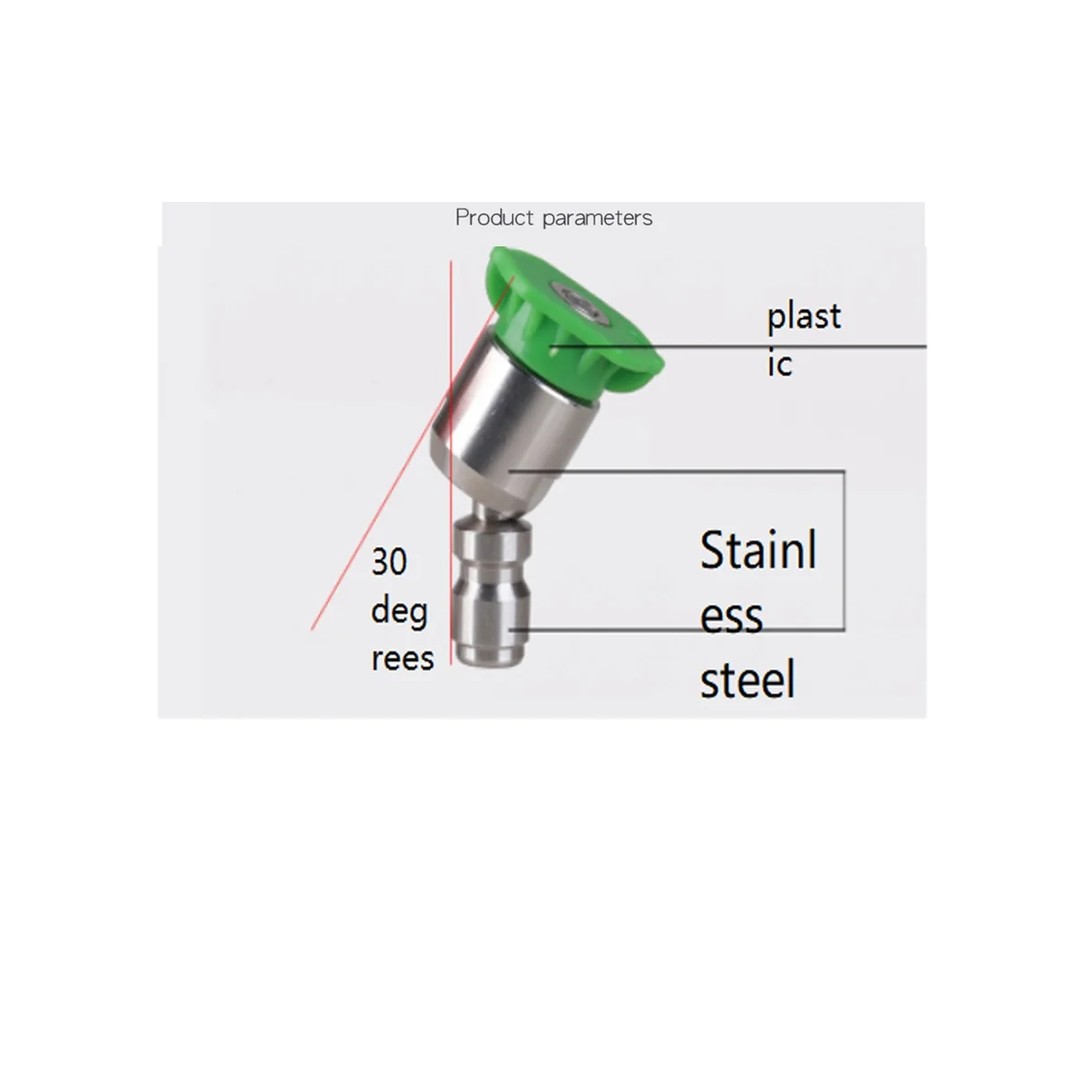 1/4 Inch Stainless Steel 4000Psi Quick Connect High Pressure Spray 0 15 25 40 Degree Nozzle Wash Accessories