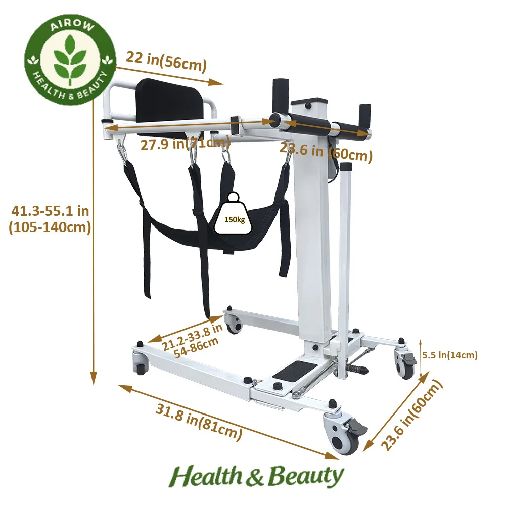 AIROW Foldable Electric Recliner Lift Chair Adjustable Standing Assist  Capacity Powder Coated Finish for Seniors Home Medical
