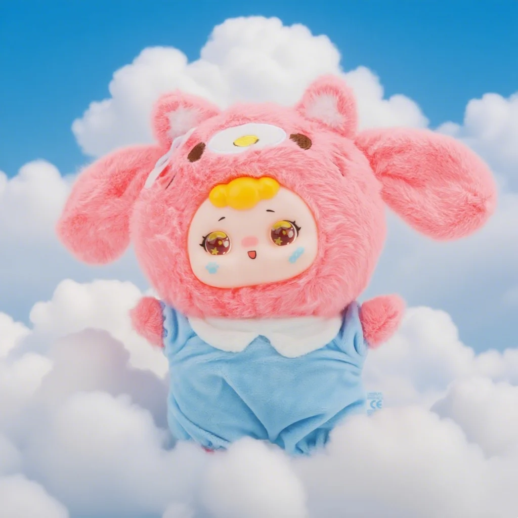 

Cute Random Face Kitten Plush Toy Vinyl-Plush Stuffed Cat with Surprise Expressions Gift for Kids&Cat Lovers Party Gift Hang Bag