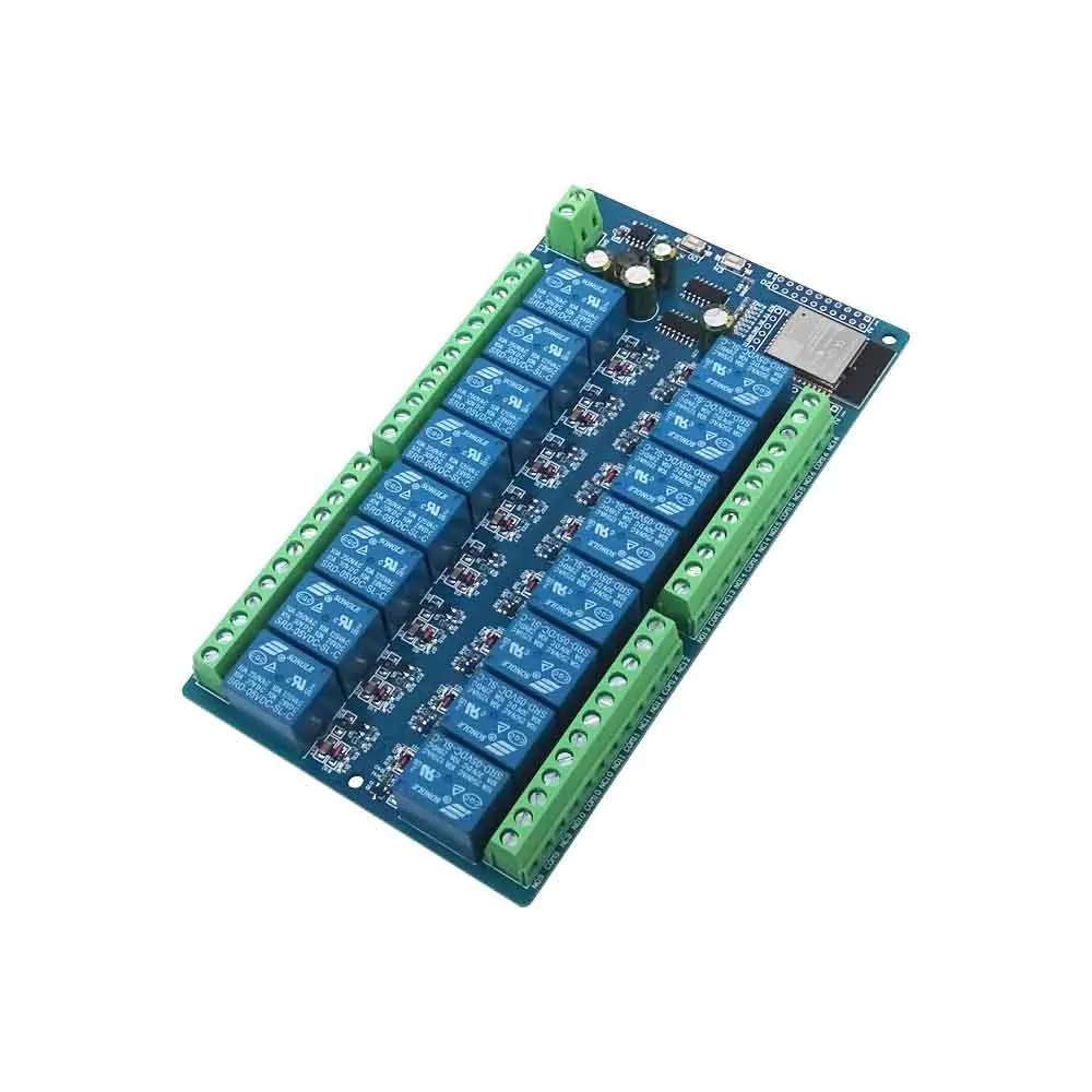 Alimentation électrique DC 5V ESP32, module de relais 16 canaux, carte de développement ESP32-WROOM, développement secondaire