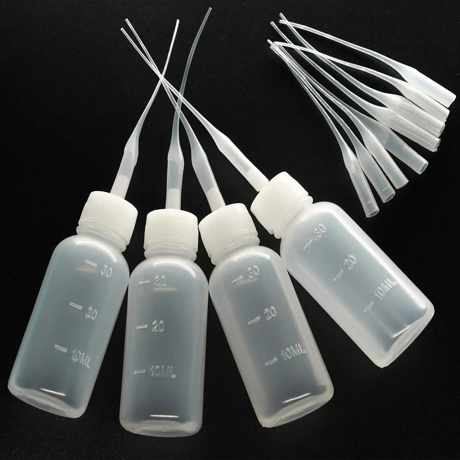 8 Pack 30ml Oil Dropper Bottle with Blunt Tip Needle for Precision Glue Applications