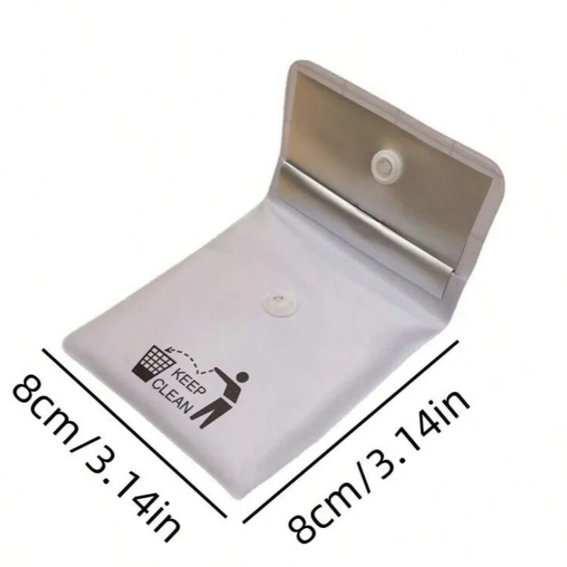Pocket Ashtray PVC High-Grade Fireproof＆Oder-Resistant Portable Cool Travel Ashtray Outdoor Cigarette Butt Disposal Bag