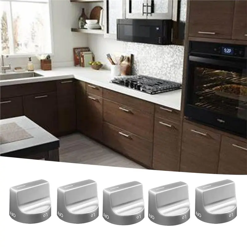 Gas Range Burner Control Knobs Replacement 5 Pcs Metal W11239985 For Whirlpool Stove Knobs Model WFG525S0HD0 SALES